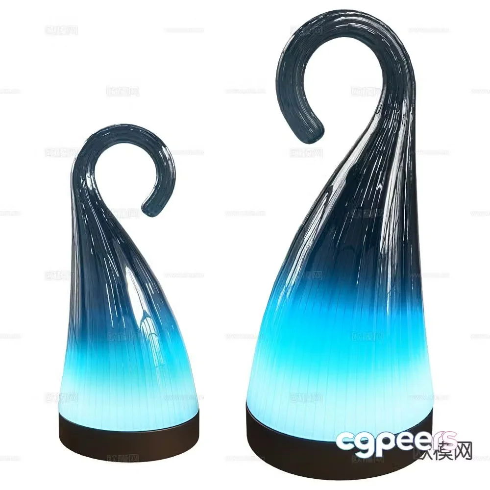 Italamp lake blue table lamp 3d model