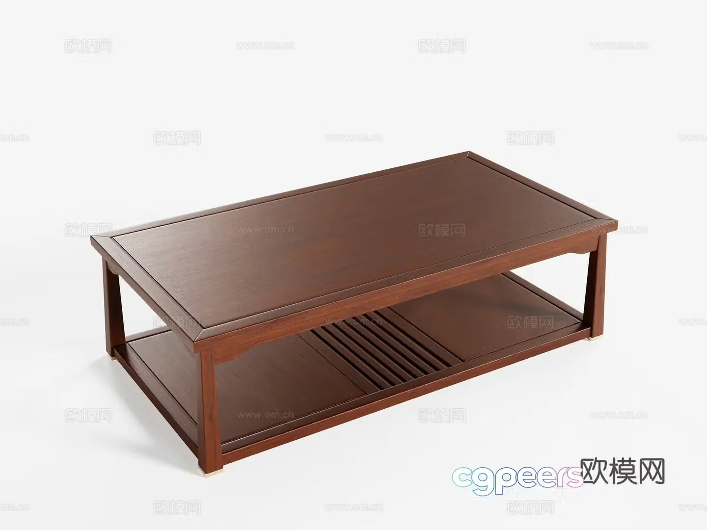 New Chinese style wooden coffee table 3D model