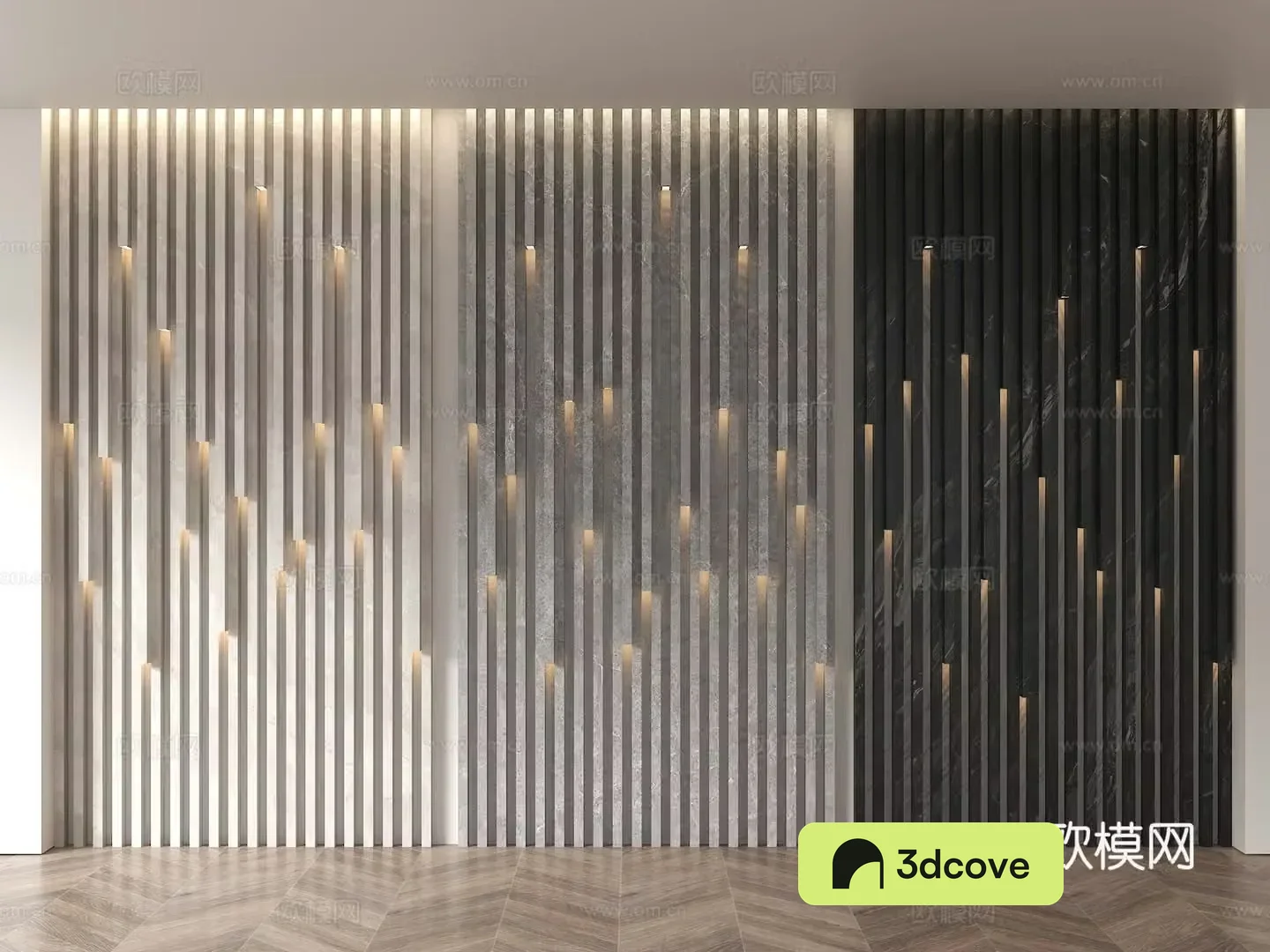 Modern porch background wall grille background wall new Chinese style grille light background wall grille gradient background