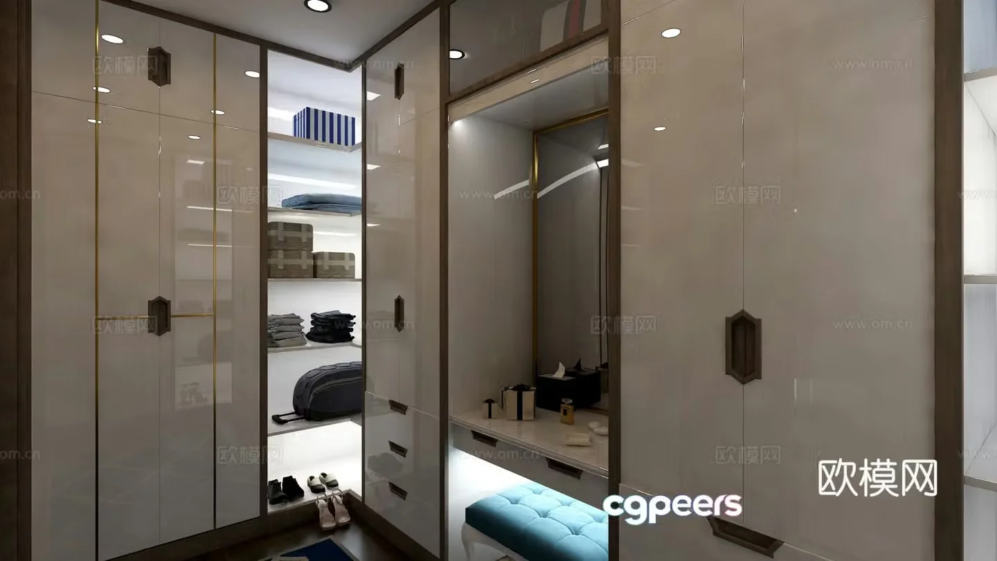 Cloakroom 3d model