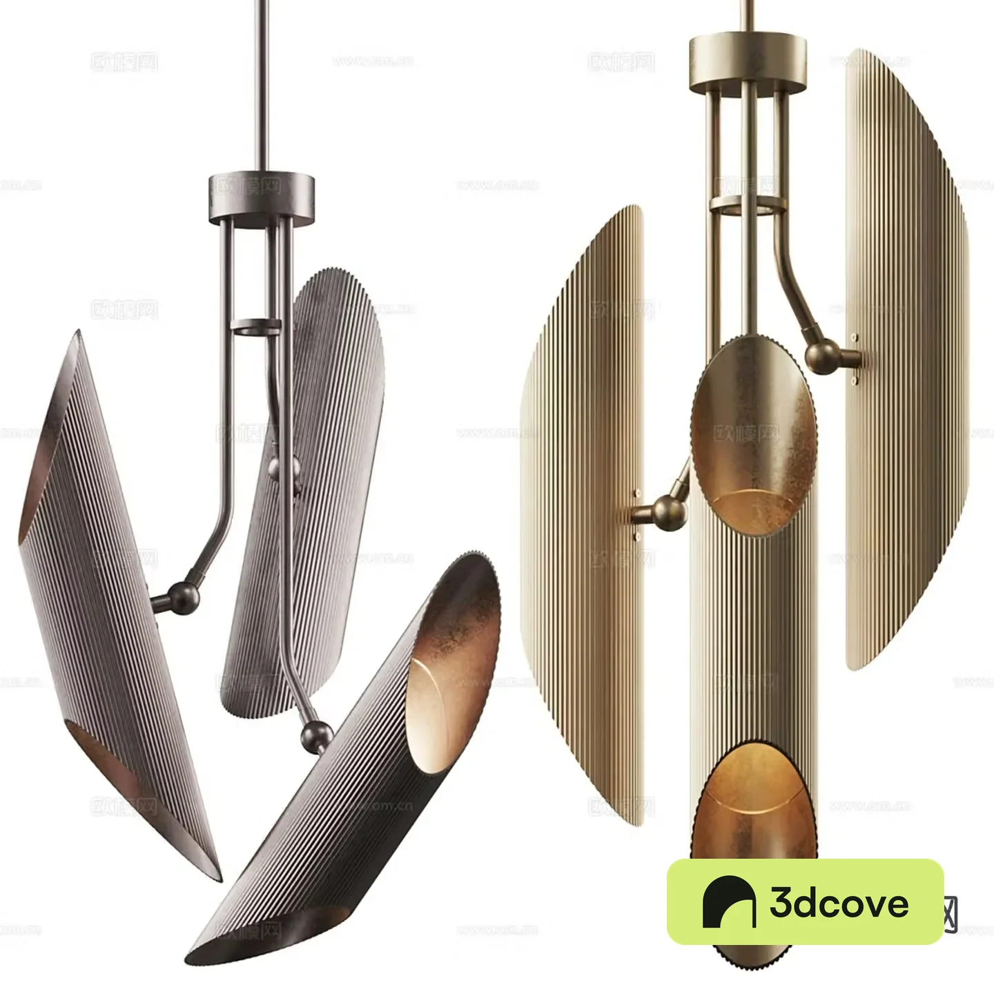 Light luxury chandelier multi-head chandelier