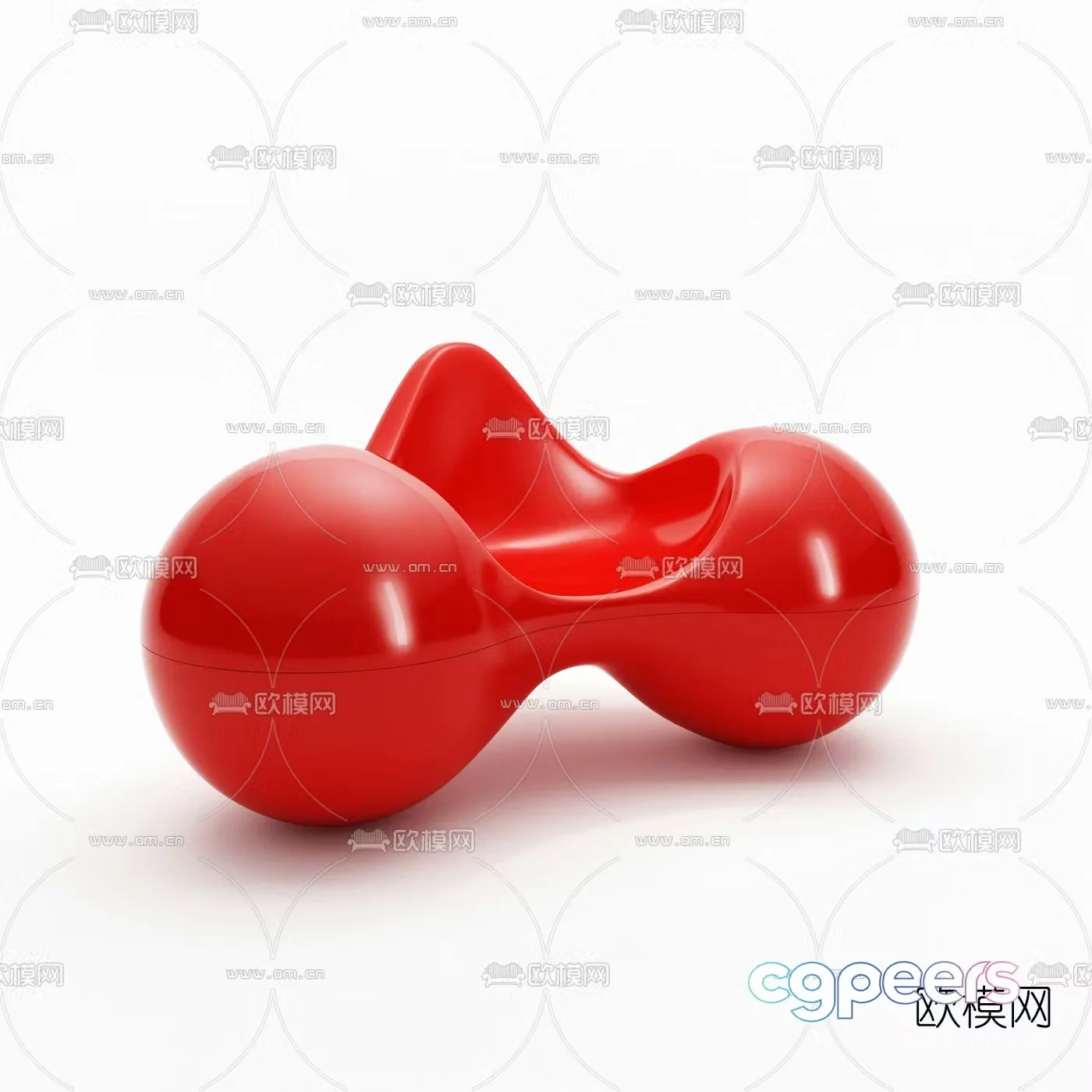 Modern children’s shaped sofa 3d model