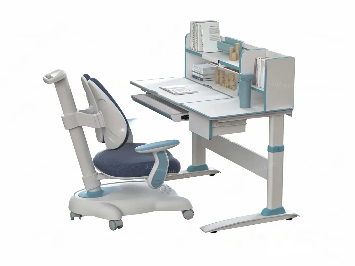 A Modern Desk Chair 3D Model – 22679 – VRAY Render