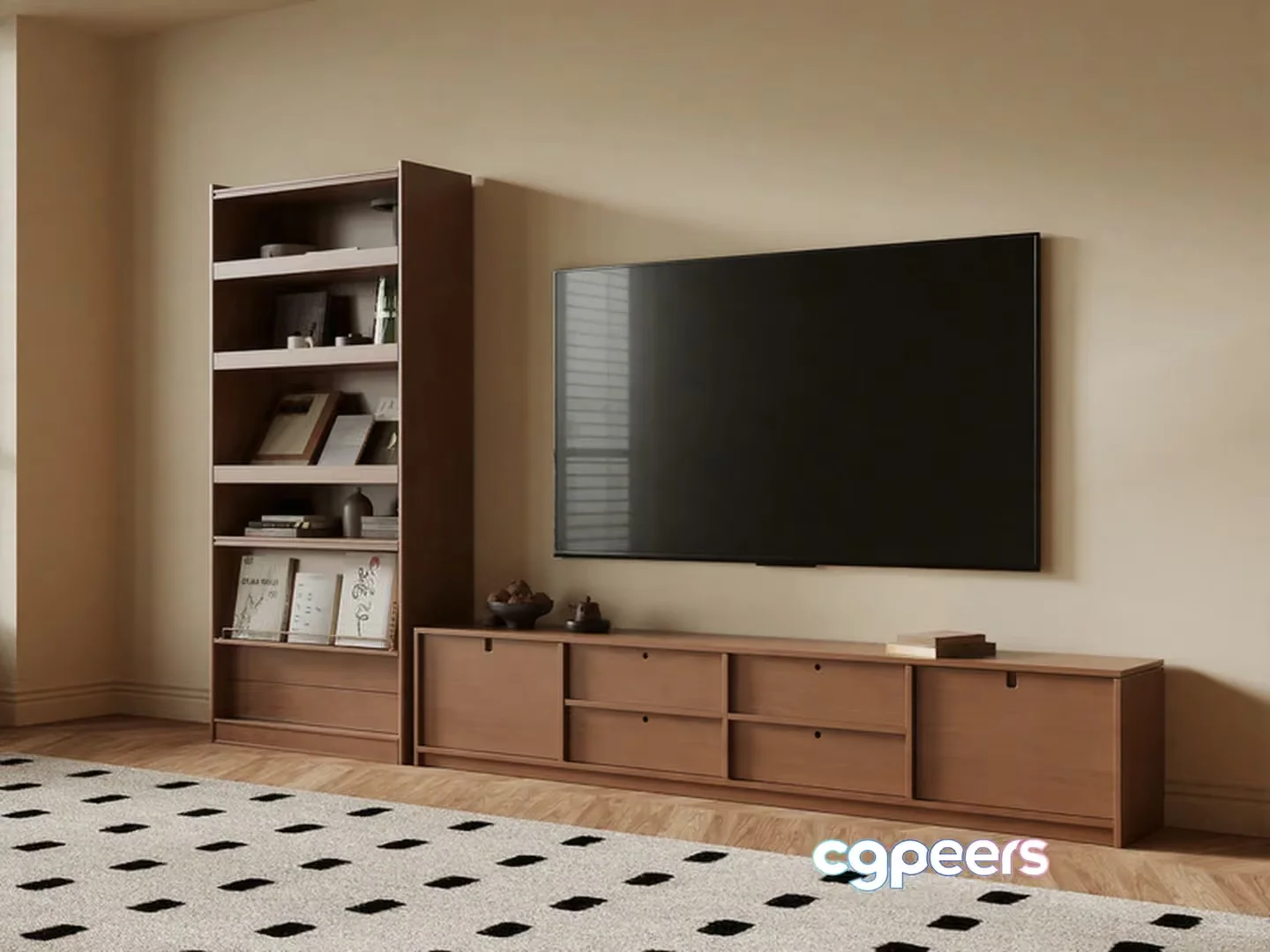 Modern Living Room 3D Model – 17909 – VRAY Render