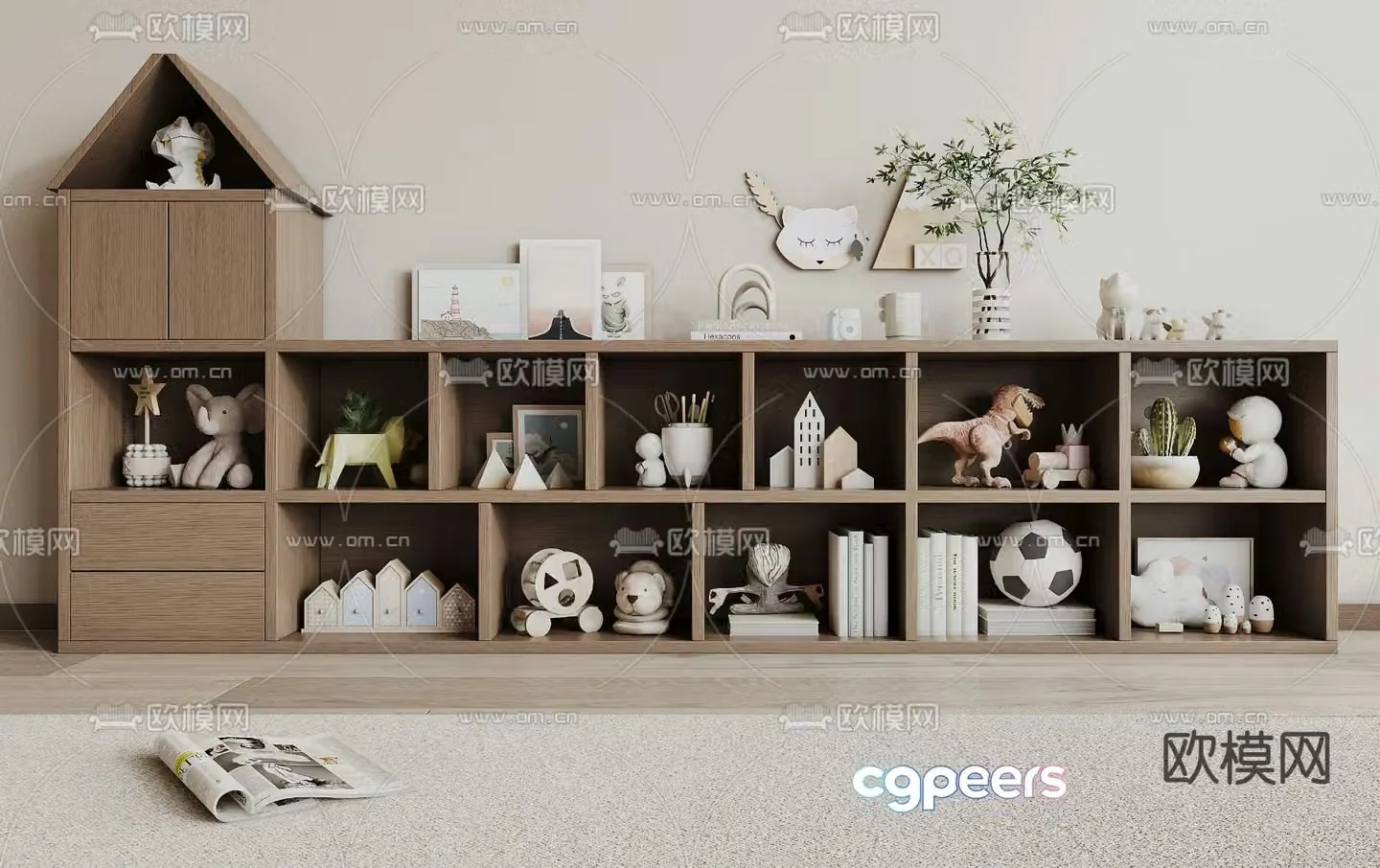 Children’s storage cabinet 3d model