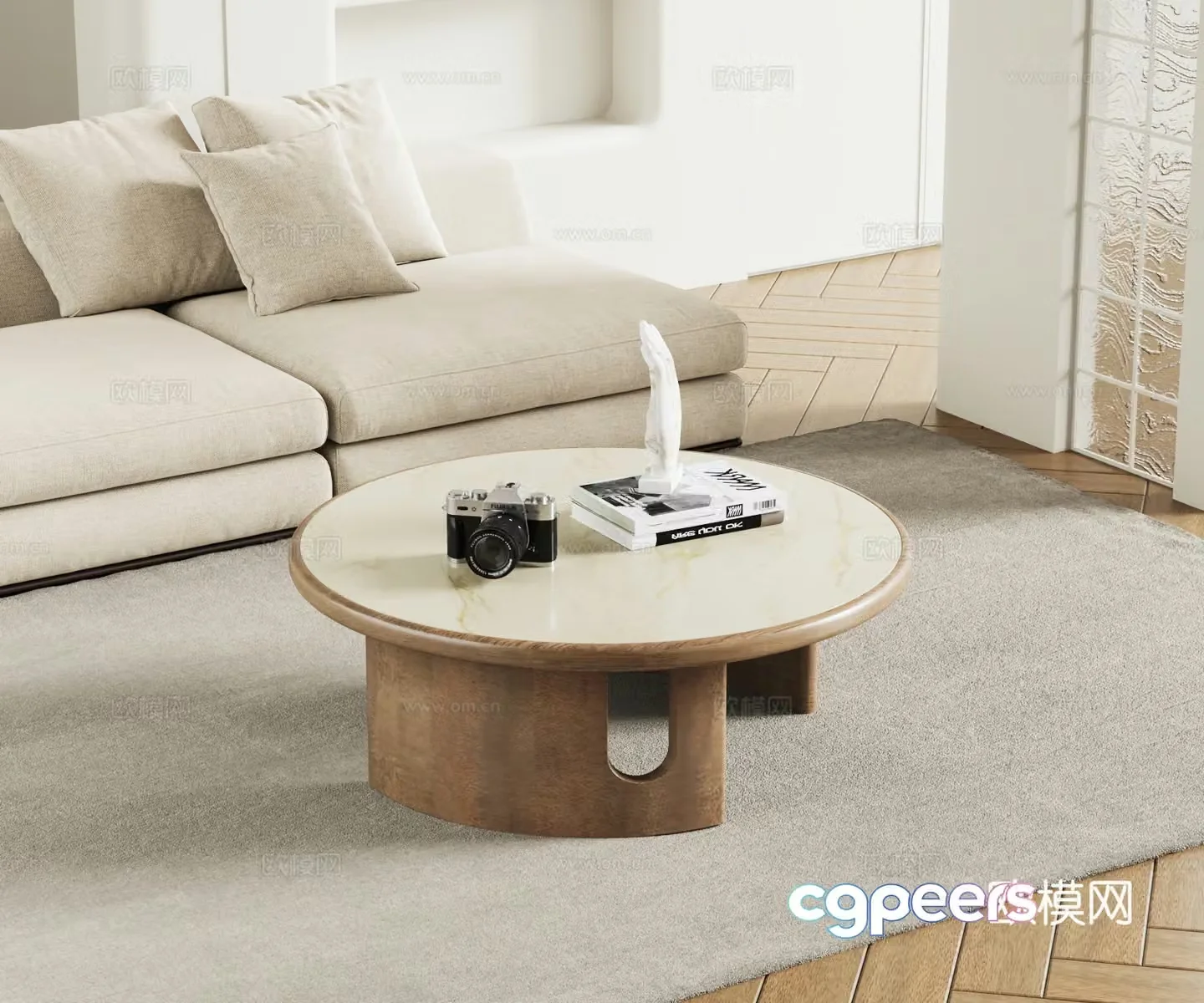 Modern coffee table 3d model