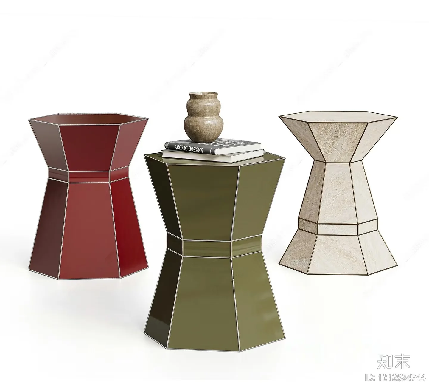 Modern End Tables 3D Model – 13735 – VRAY Render