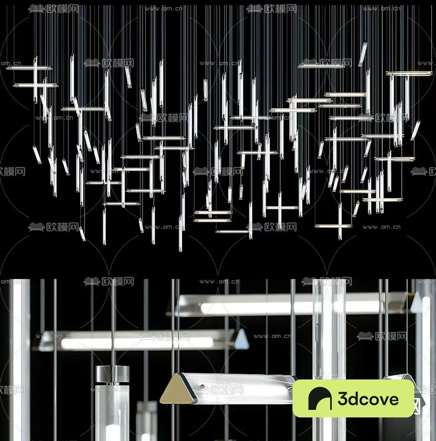 Lasvit chandelier decorative lamp