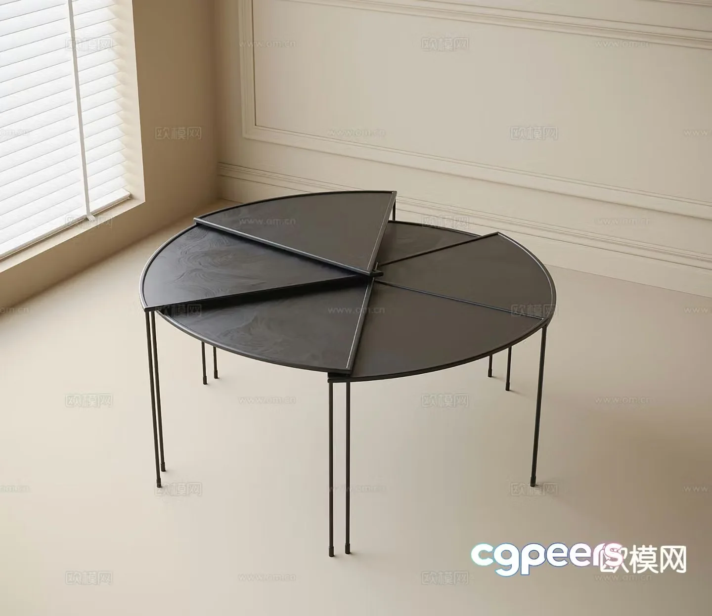 Special shaped coffee table simple coffee table 3d model