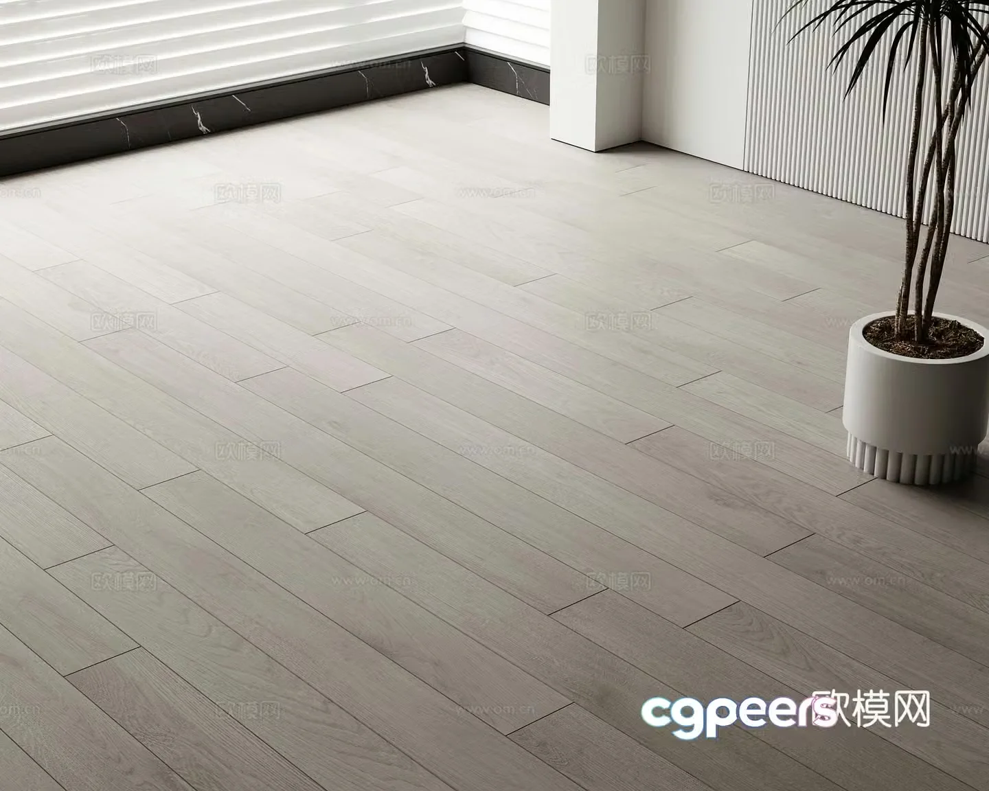 Modern wood flooring 3d model