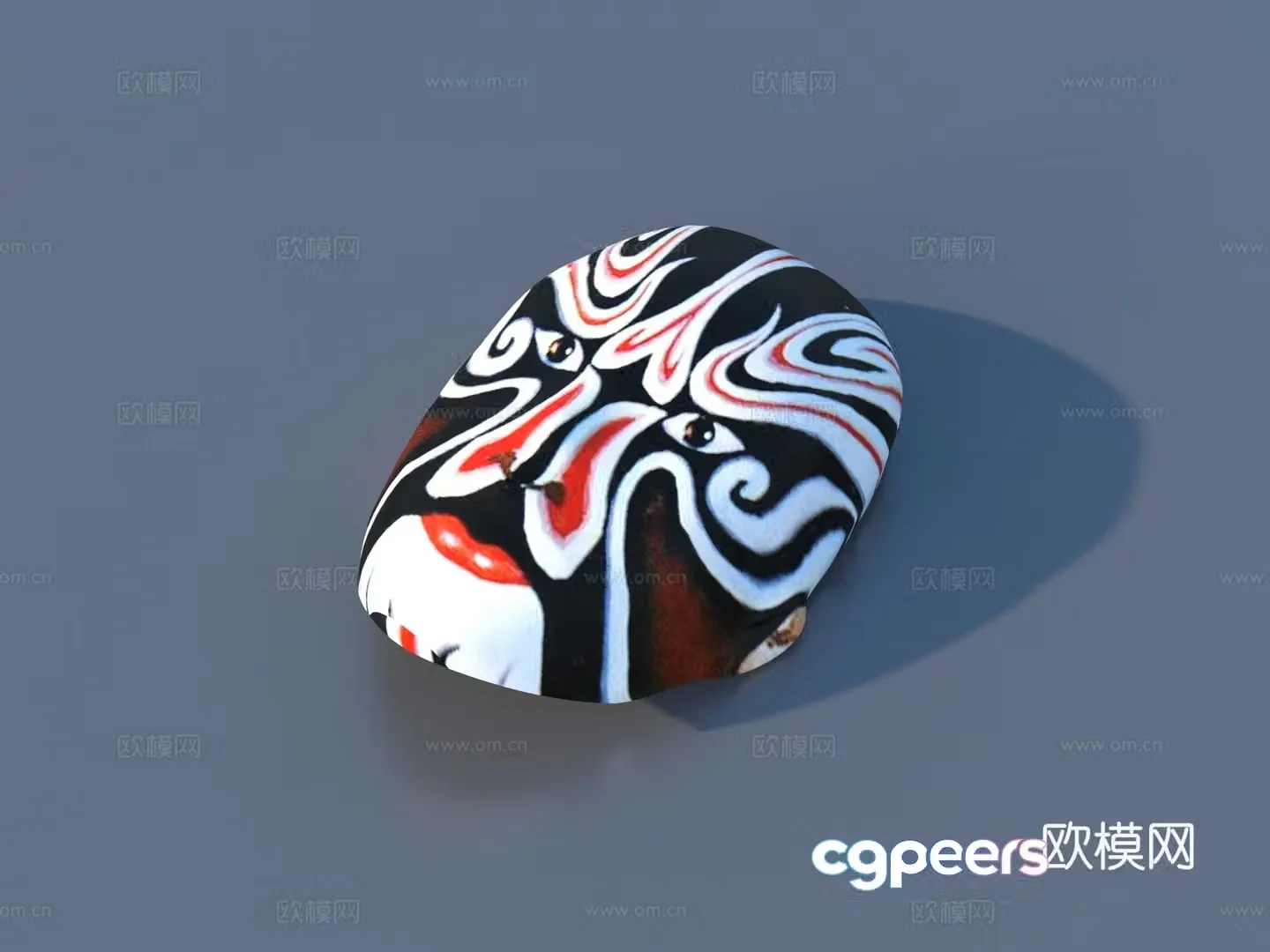Facebook Peking Opera Facebook Cultural Supplies Opera Facebook 3D Model