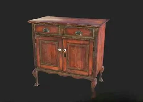 A Wooden Cabinet 3D Model – 954 – VRAY Render