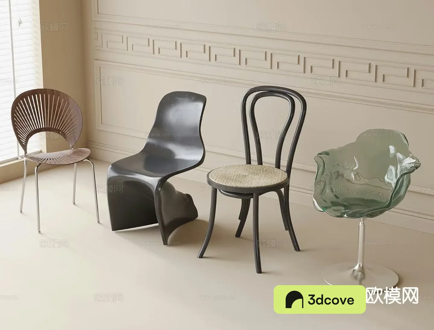 Modern dining chair single chair