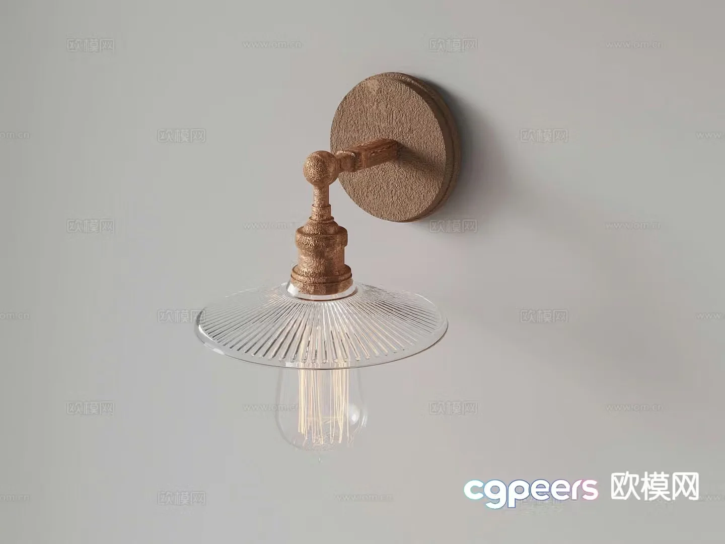 French wall lamp retro style wall lamp 3d model