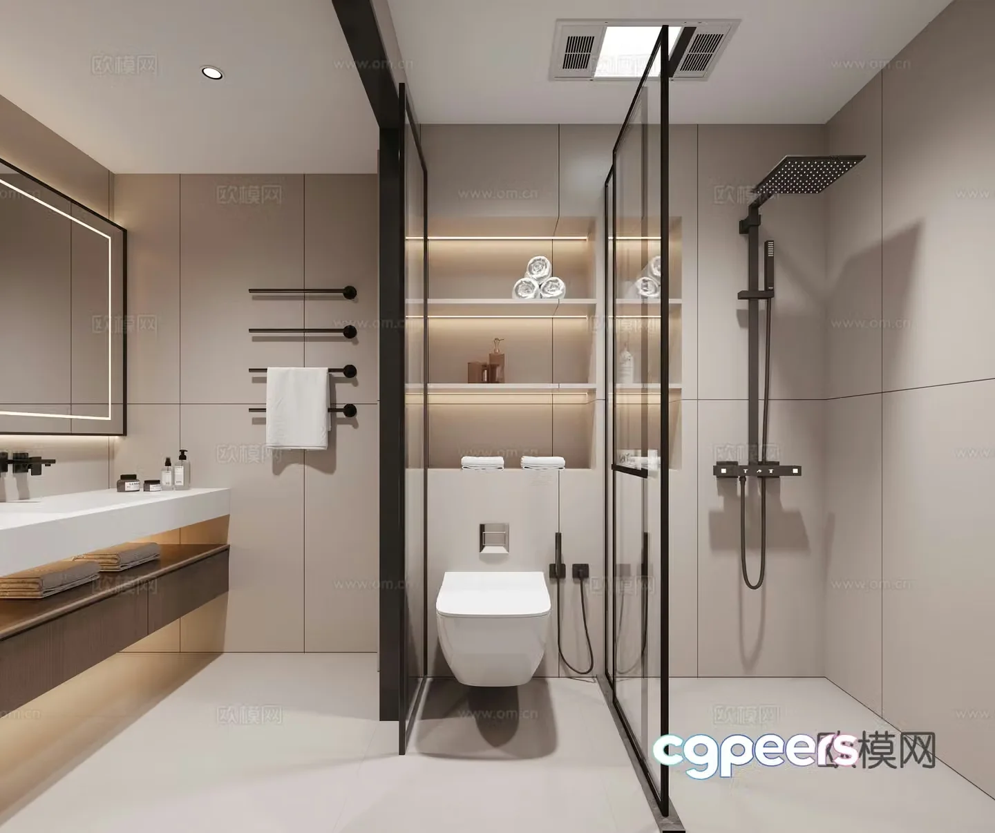 Modern bathroom 3d model
