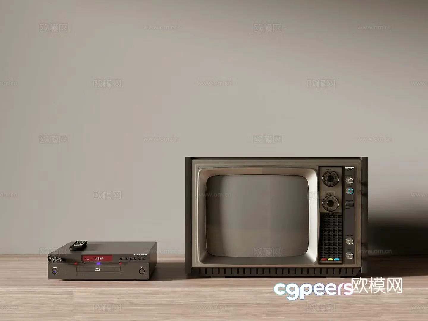 TV Modern vintage TV Retro TV 3d model