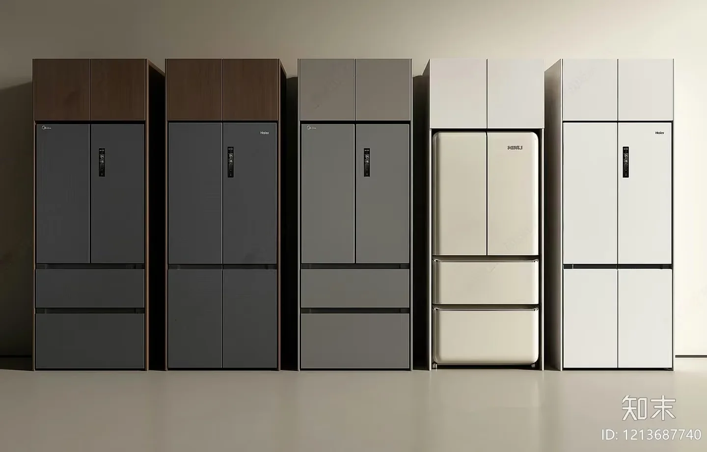Modern Fridge Collection 3D Model – 13527 – VRAY Render