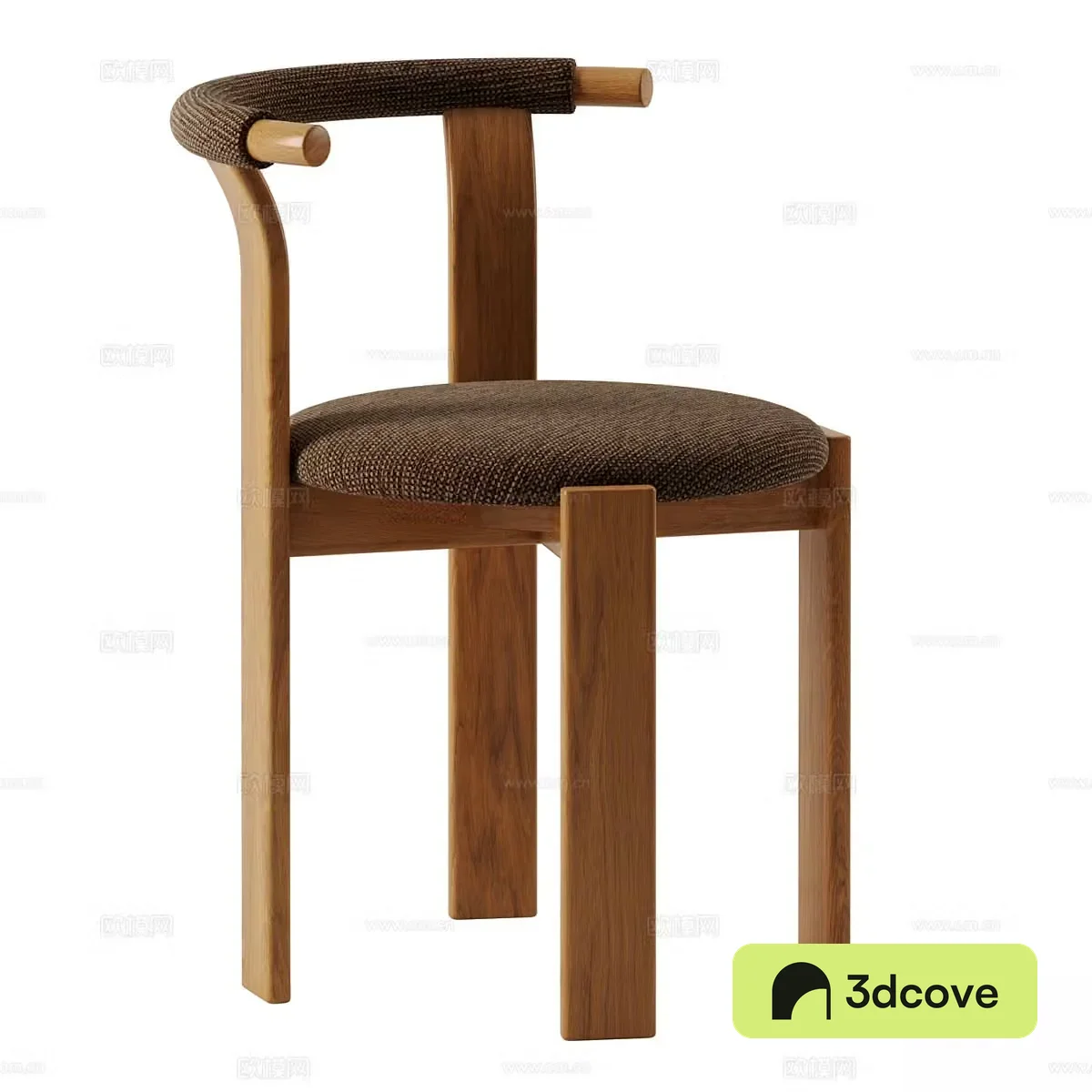 New Chinese style Wasabi single chair 3D model