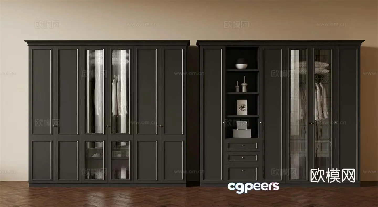 French wardrobe 3d model