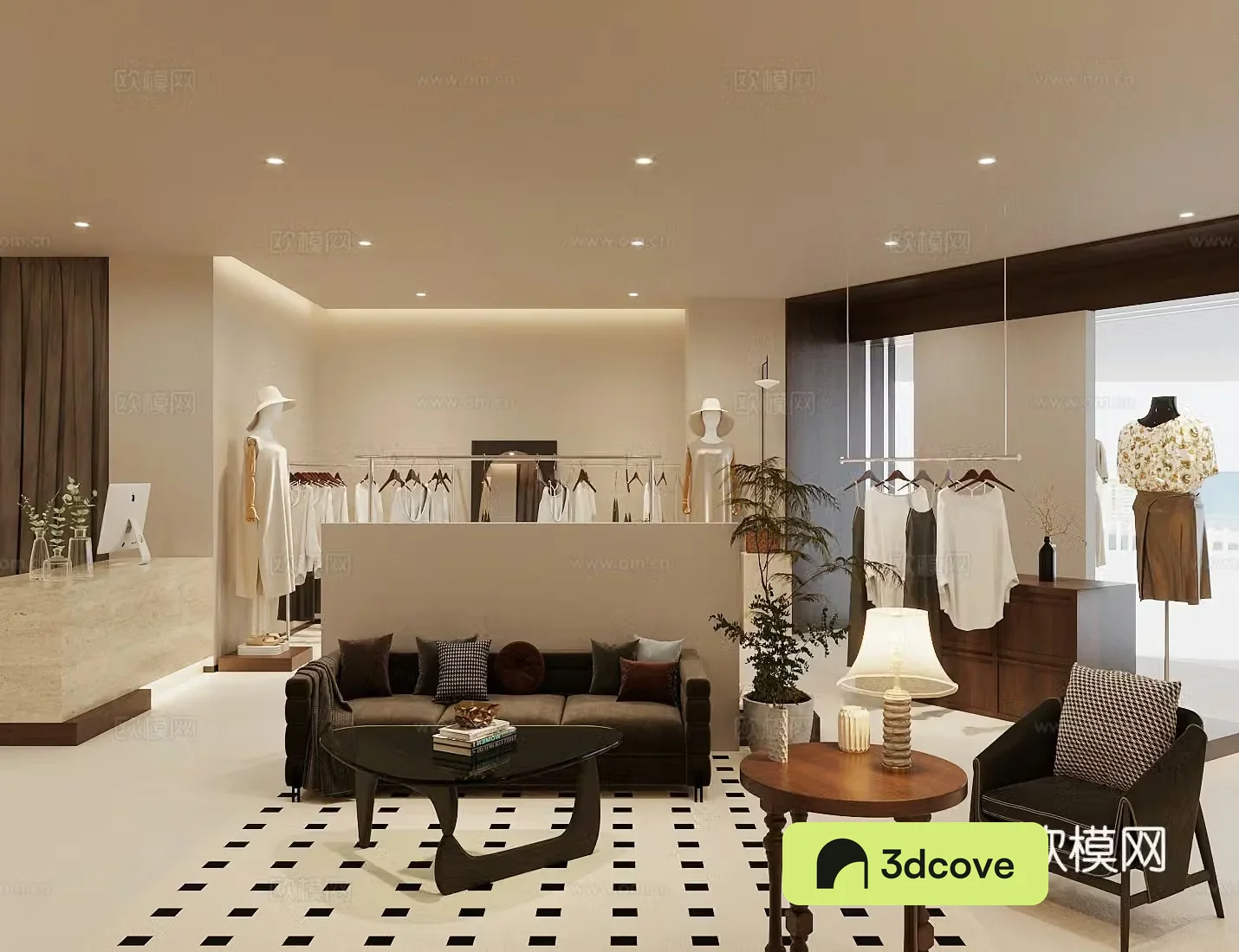 Wasabi Clothing Store Women’s Clothing Store 3D Model