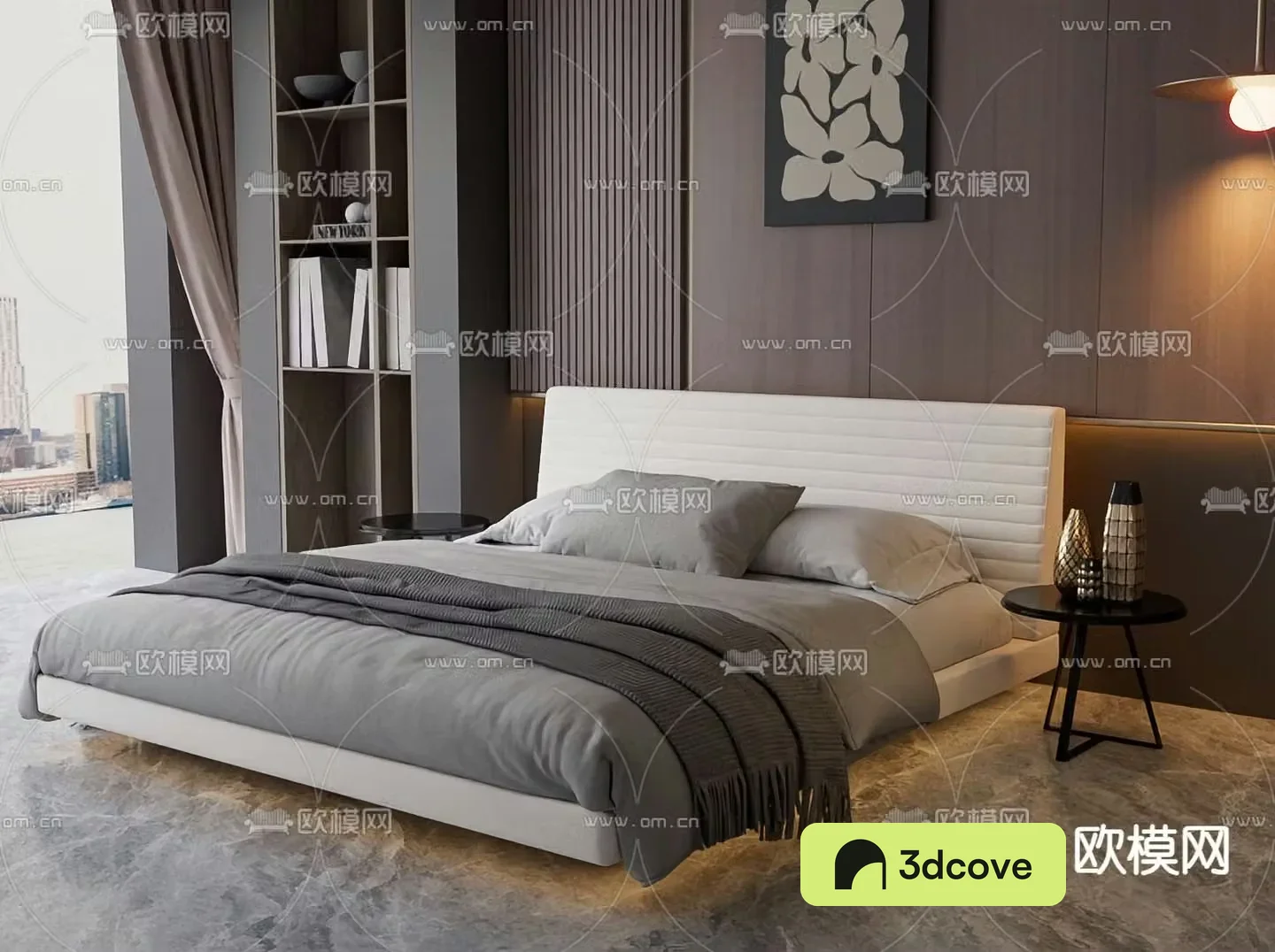 Simple double bed
