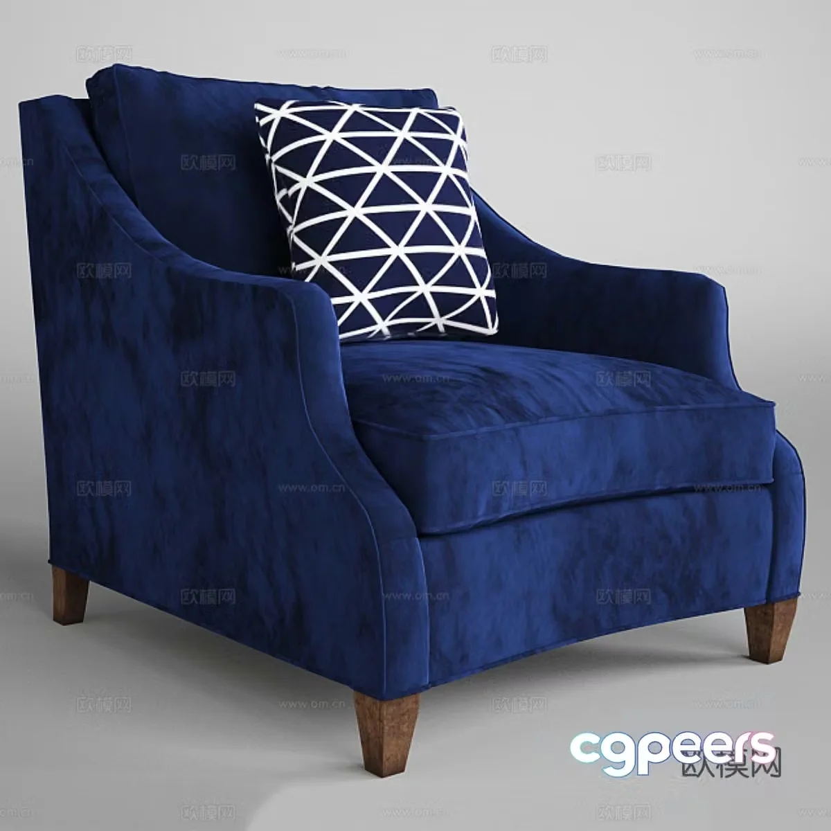 Single sofa 3d model