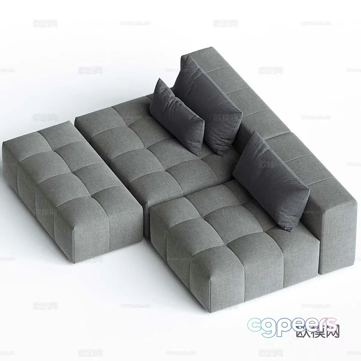 Multiplayer sofa 3d model