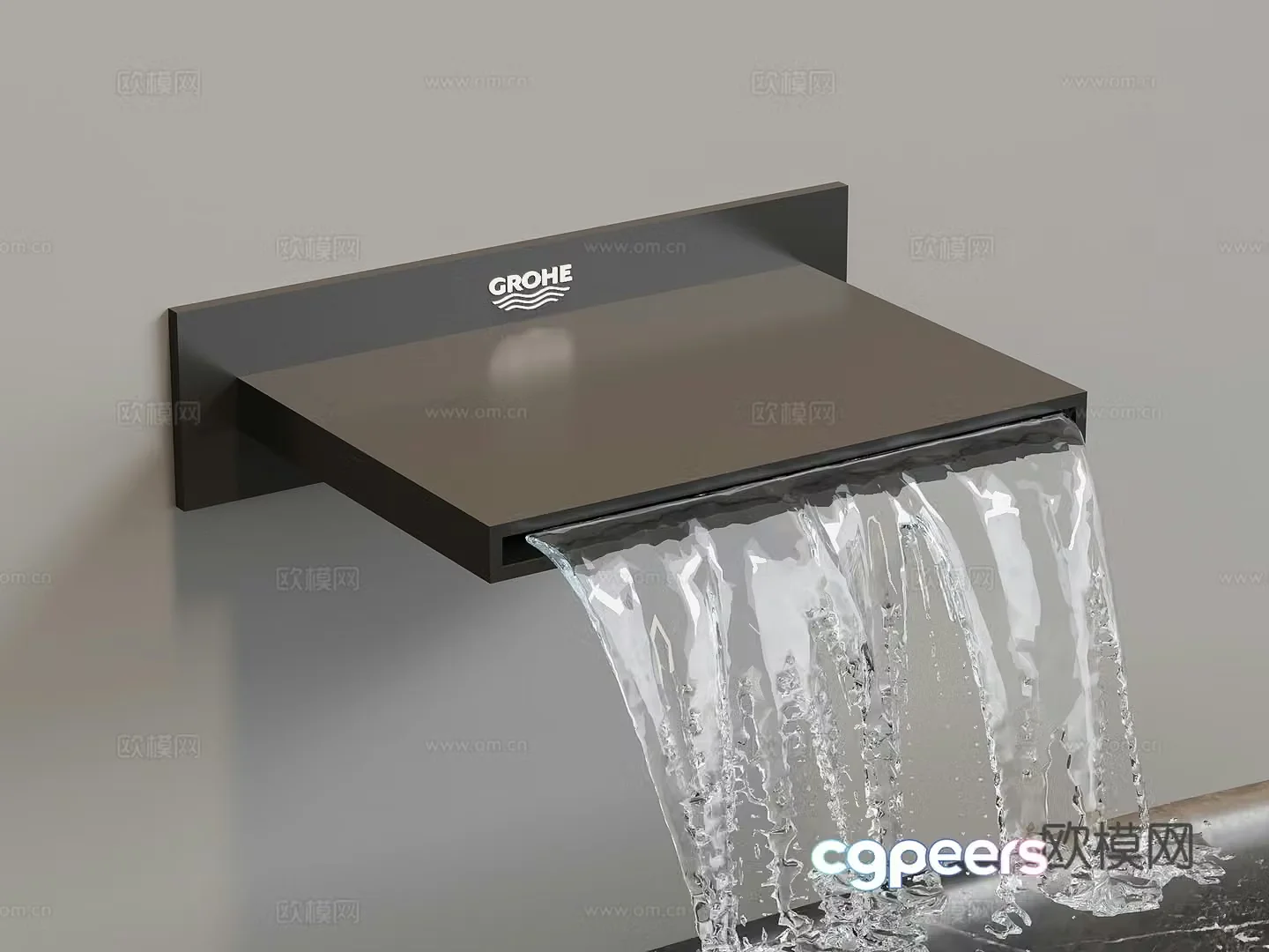 Faucet Modern wall drainage faucet 3d model