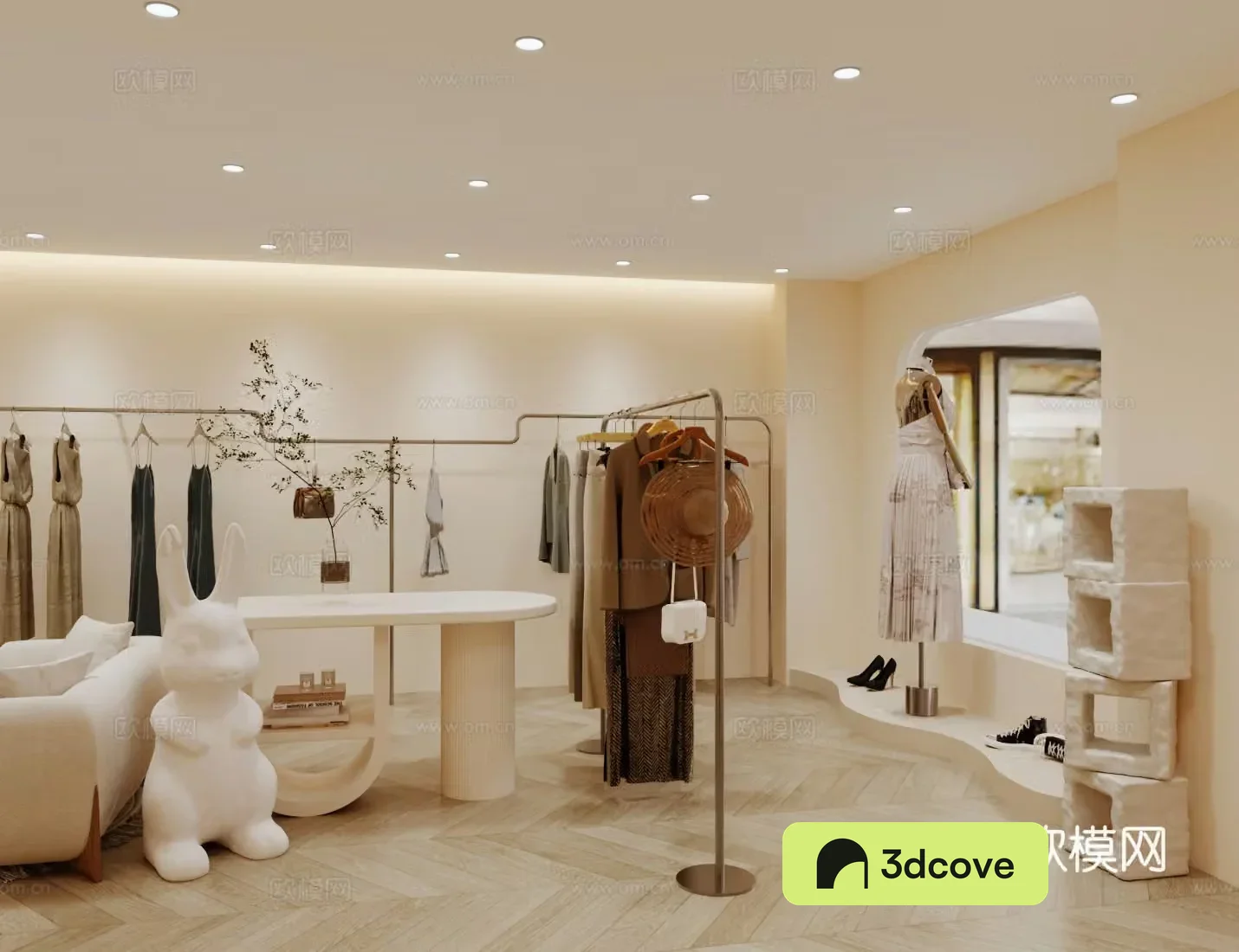 Wasabi Clothing Store Women’s Clothing Store 3D Model
