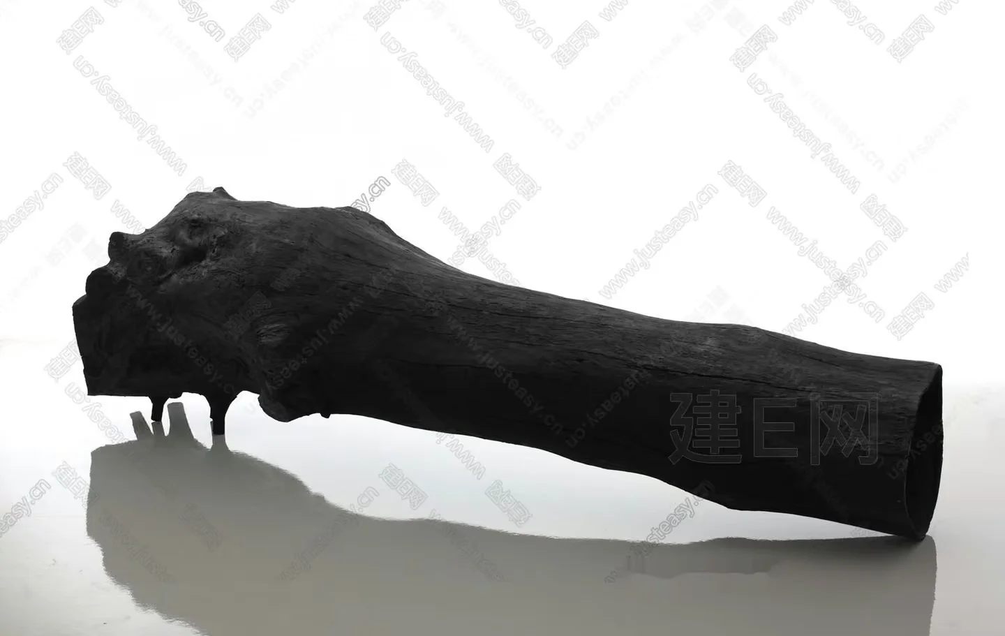 A Dark Wooden Log 3D Model – 14003 – VRAY Render