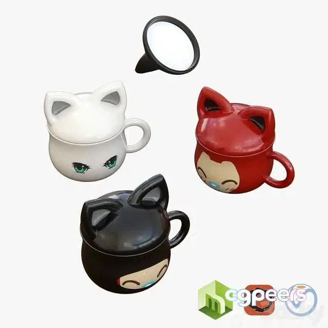 3ds Max Free – Cup Anime