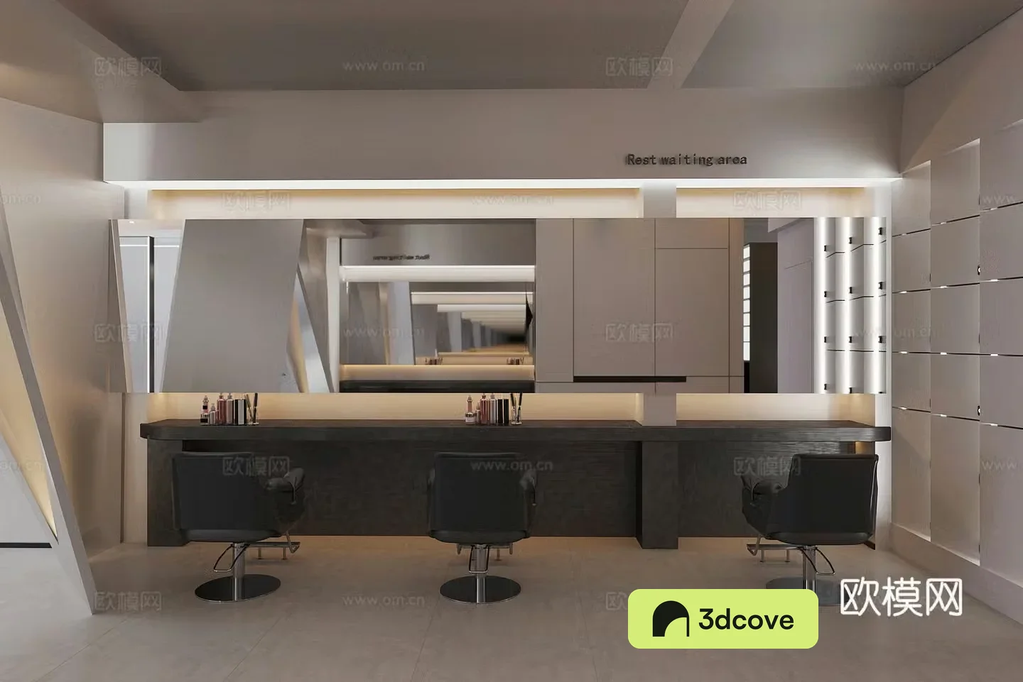 Modern barber shop Hairdressing shop