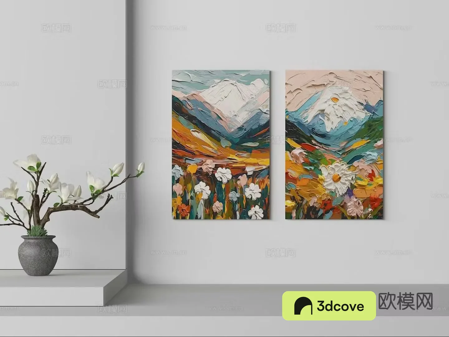 Oil painting texture painting decorative painting
