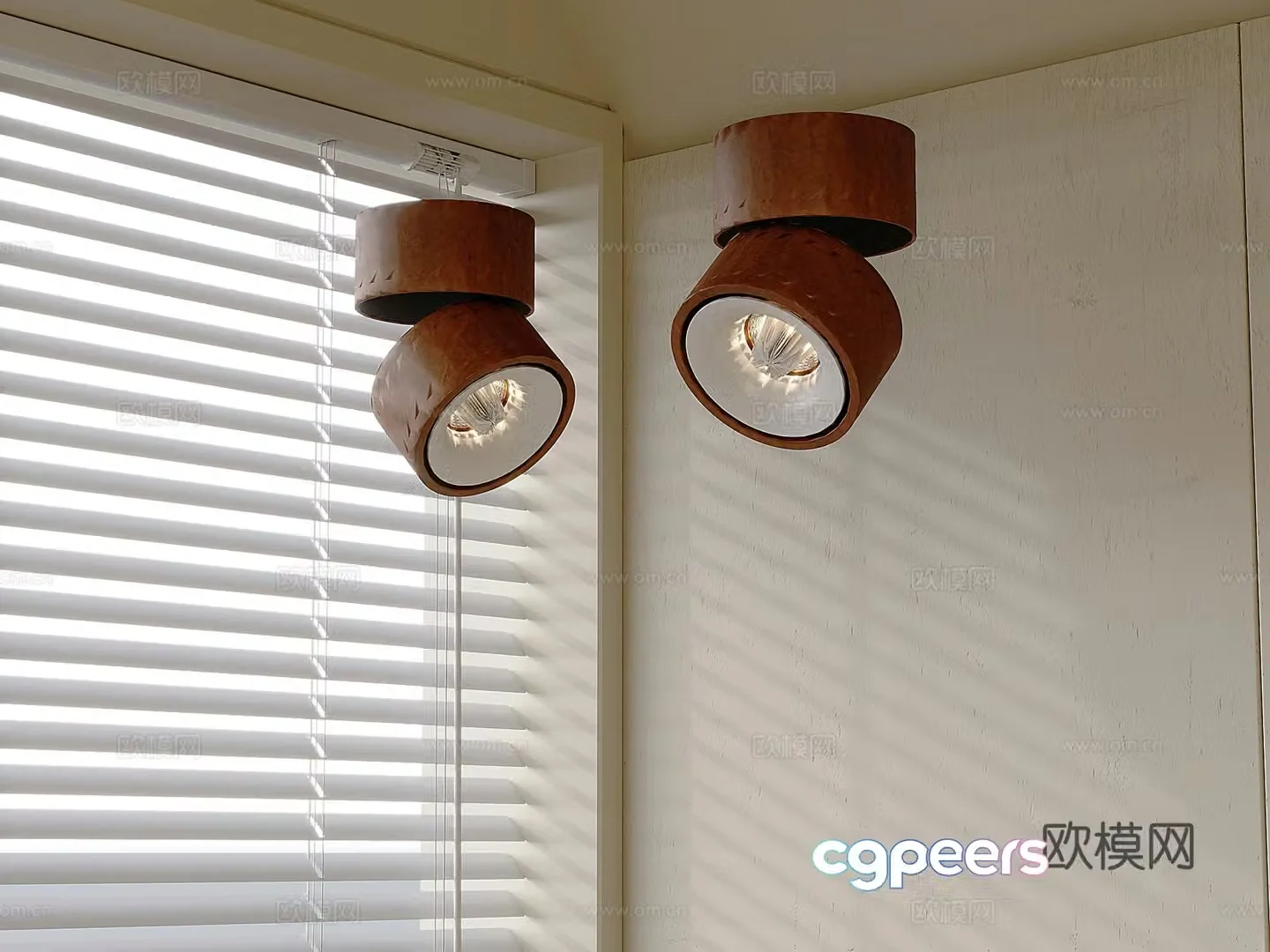 Middle-aged downlight spotlight Song’s aesthetic downlight spotlight 3D model