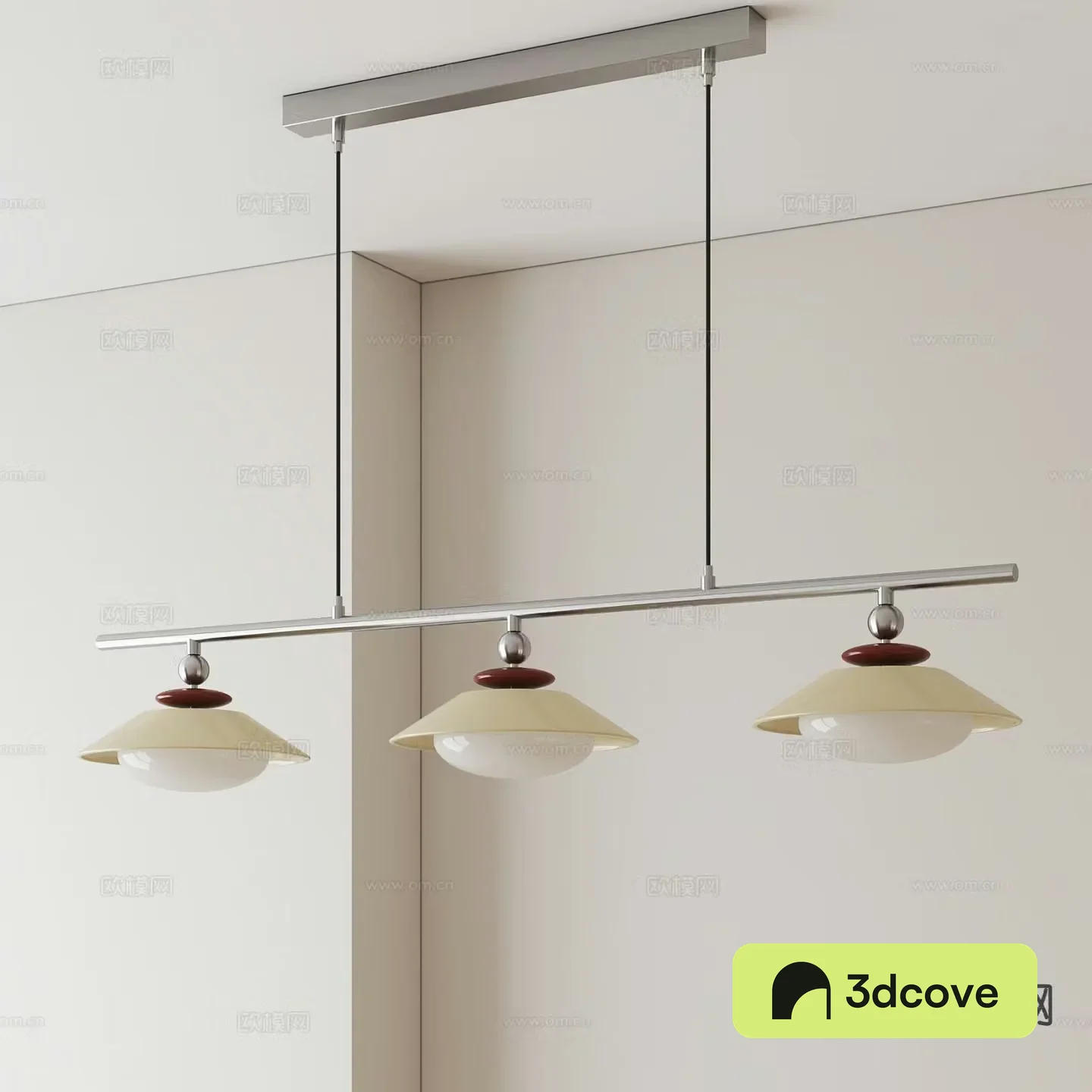 Cream style chandelier straight chandelier