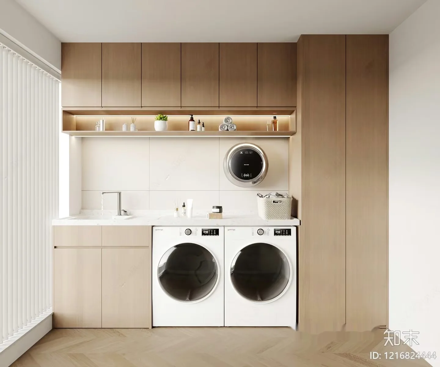 Modern Laundry Room 3D Model – 18329 – VRAY Render