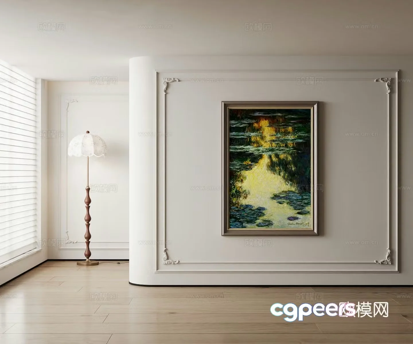 American decorative painting 3d model