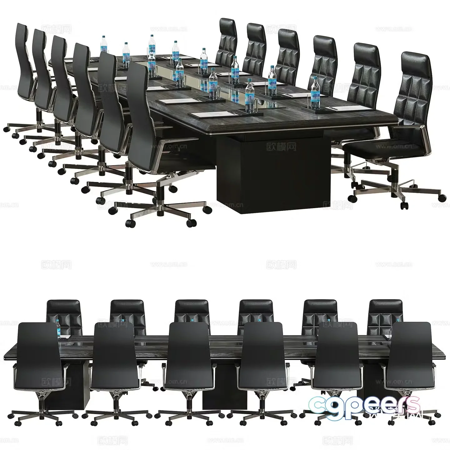 Modern Italian conference table 3d model