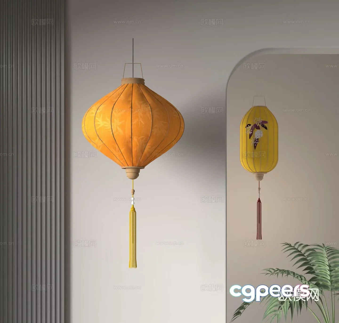 Chinese lantern 3d model