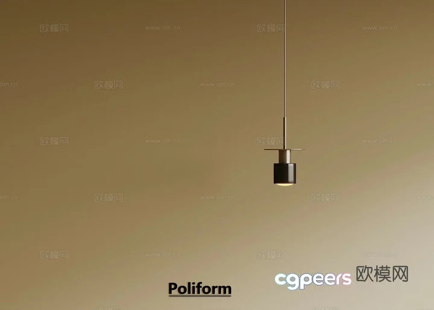Modern small chandeliers 3d model