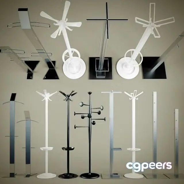 3ds Max Free – Outdoor clothes hangers