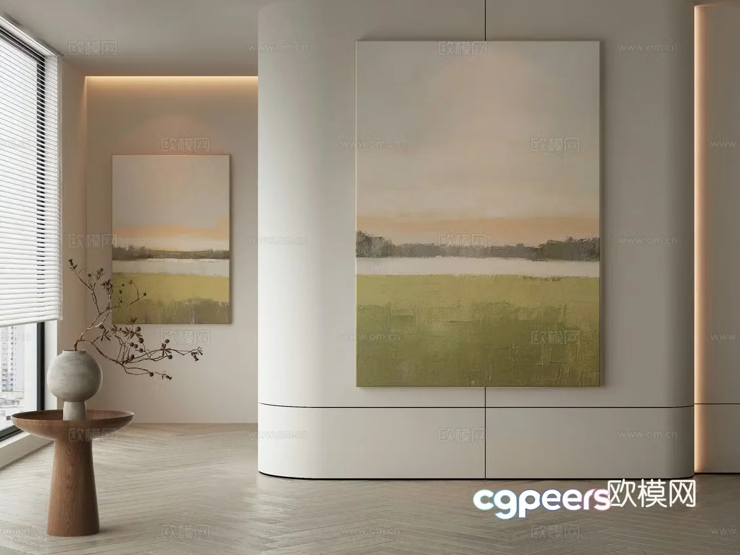 Modern decorative painting 3d model