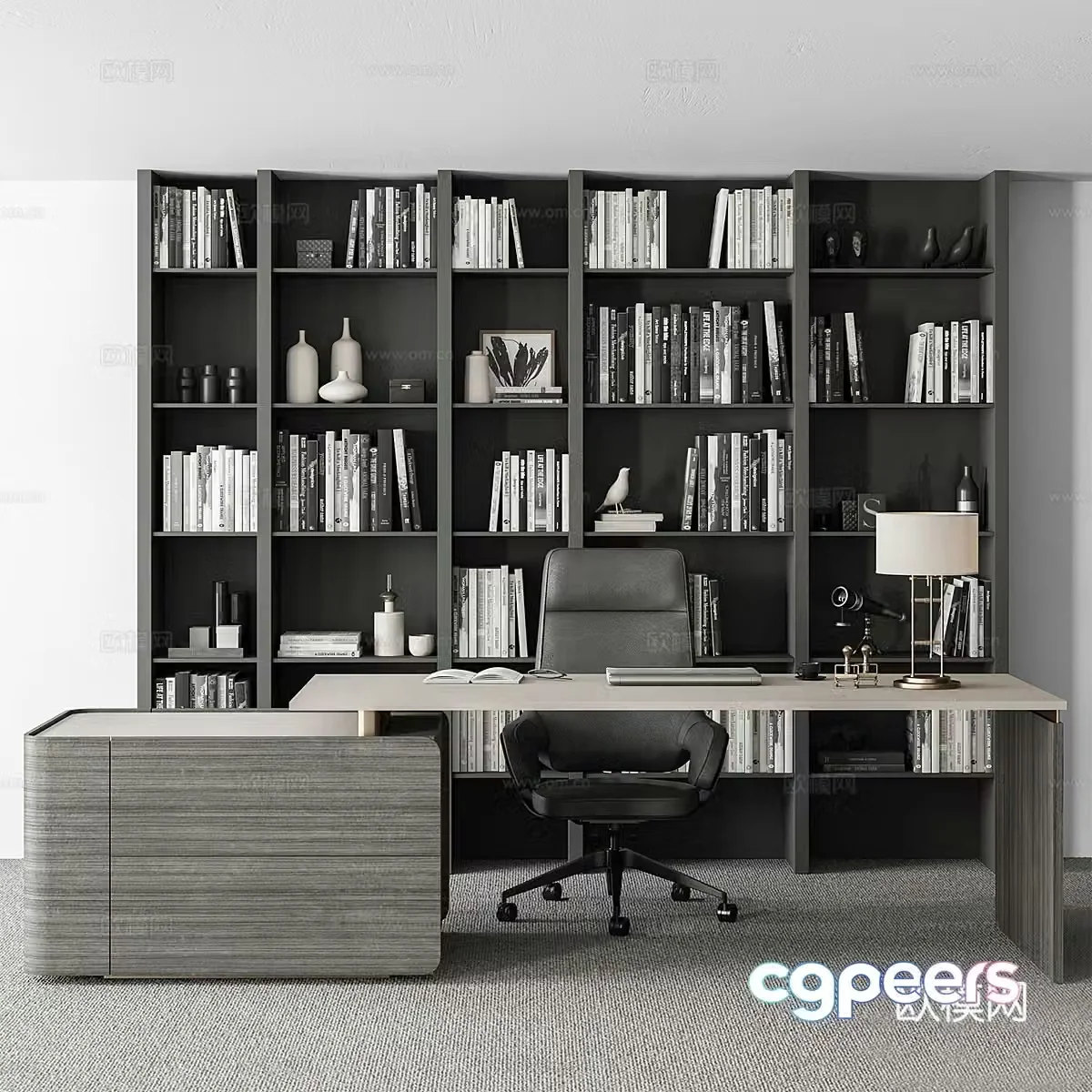 Study room 3d model