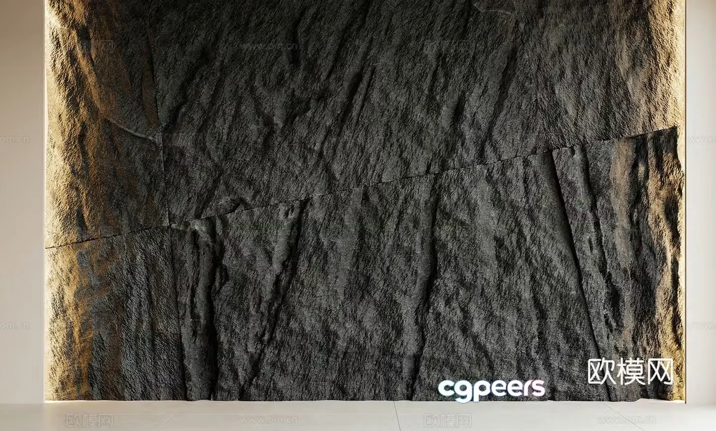 Modern wool stone background wall wool stone wall wool stone culture stone rock wall stone wall 3d model