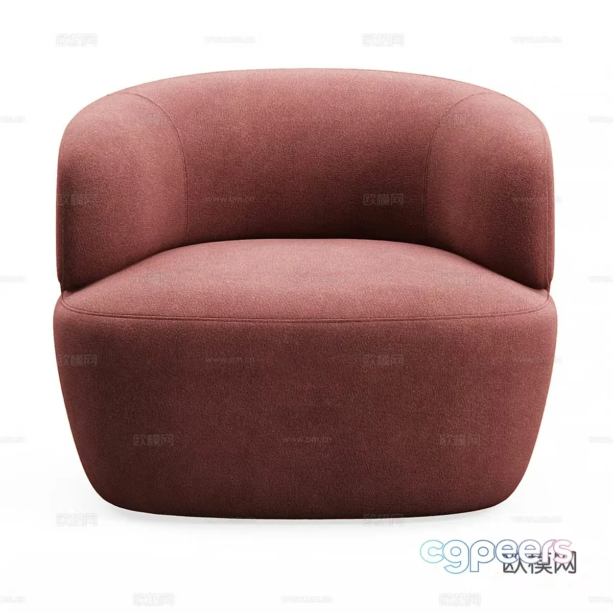 Modern fabric casual sofa 3d model