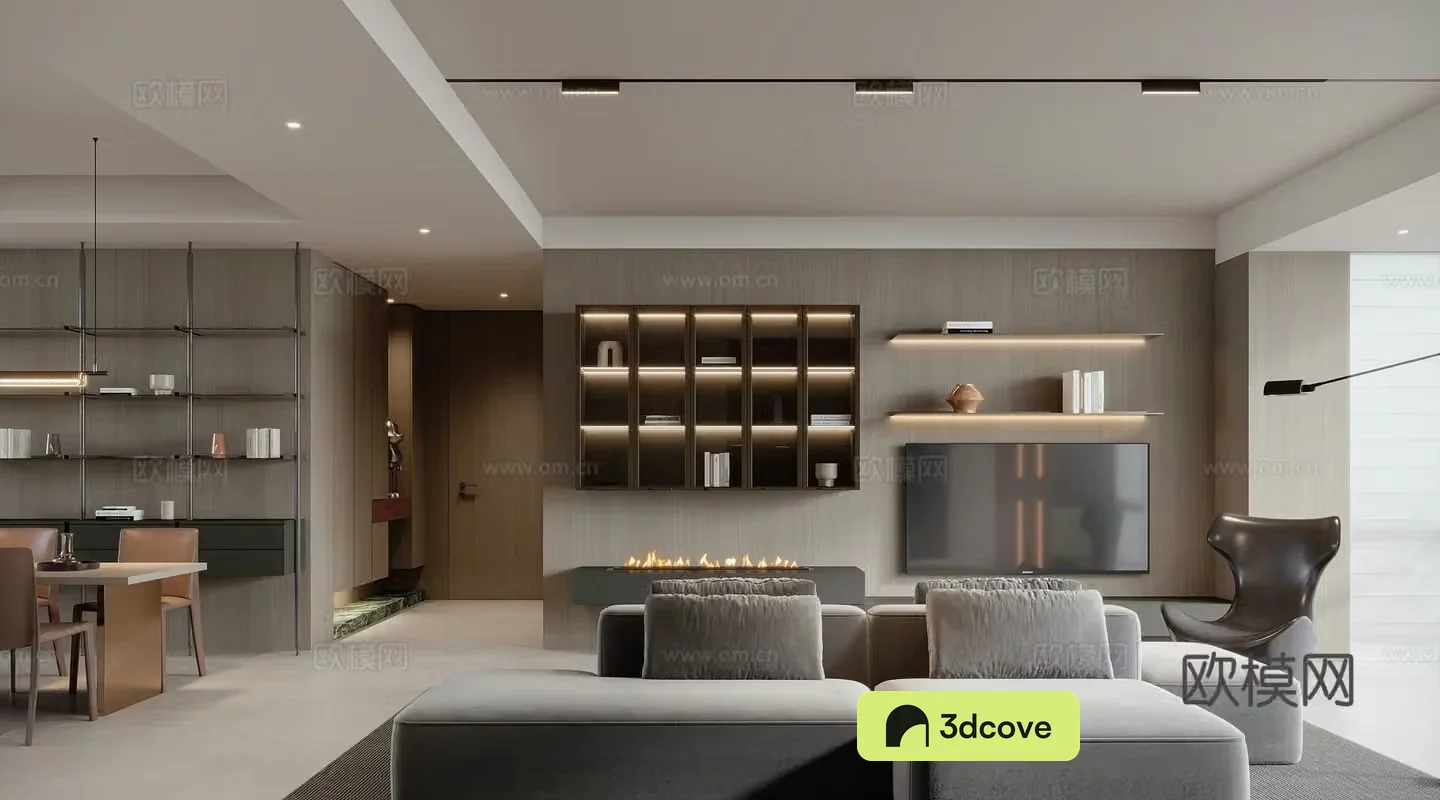 Italian home living and dining room