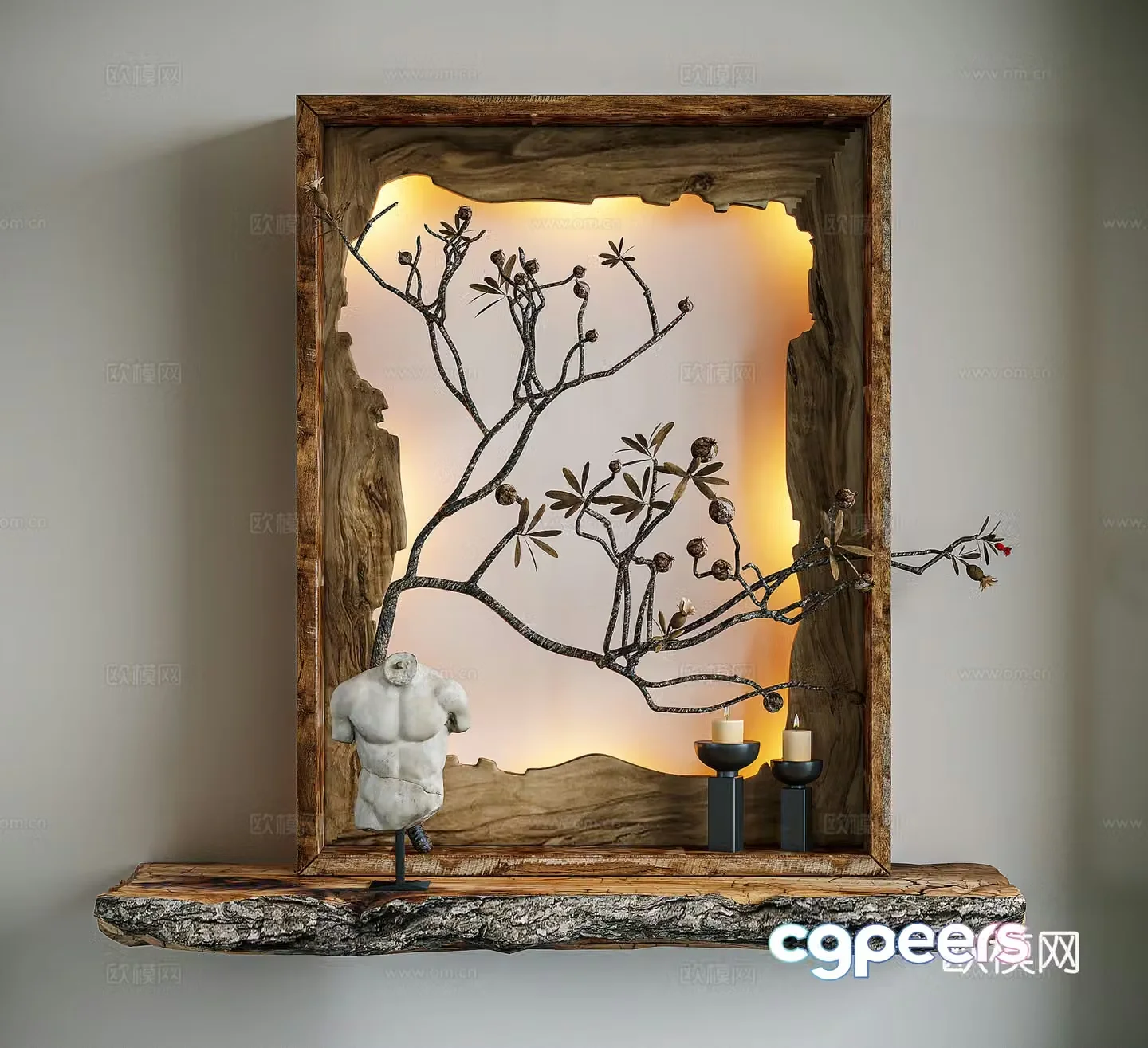 Wasabi wind hanging painting 3d model