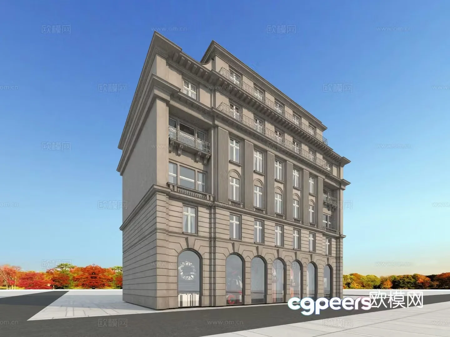 Building building exterior 3d model