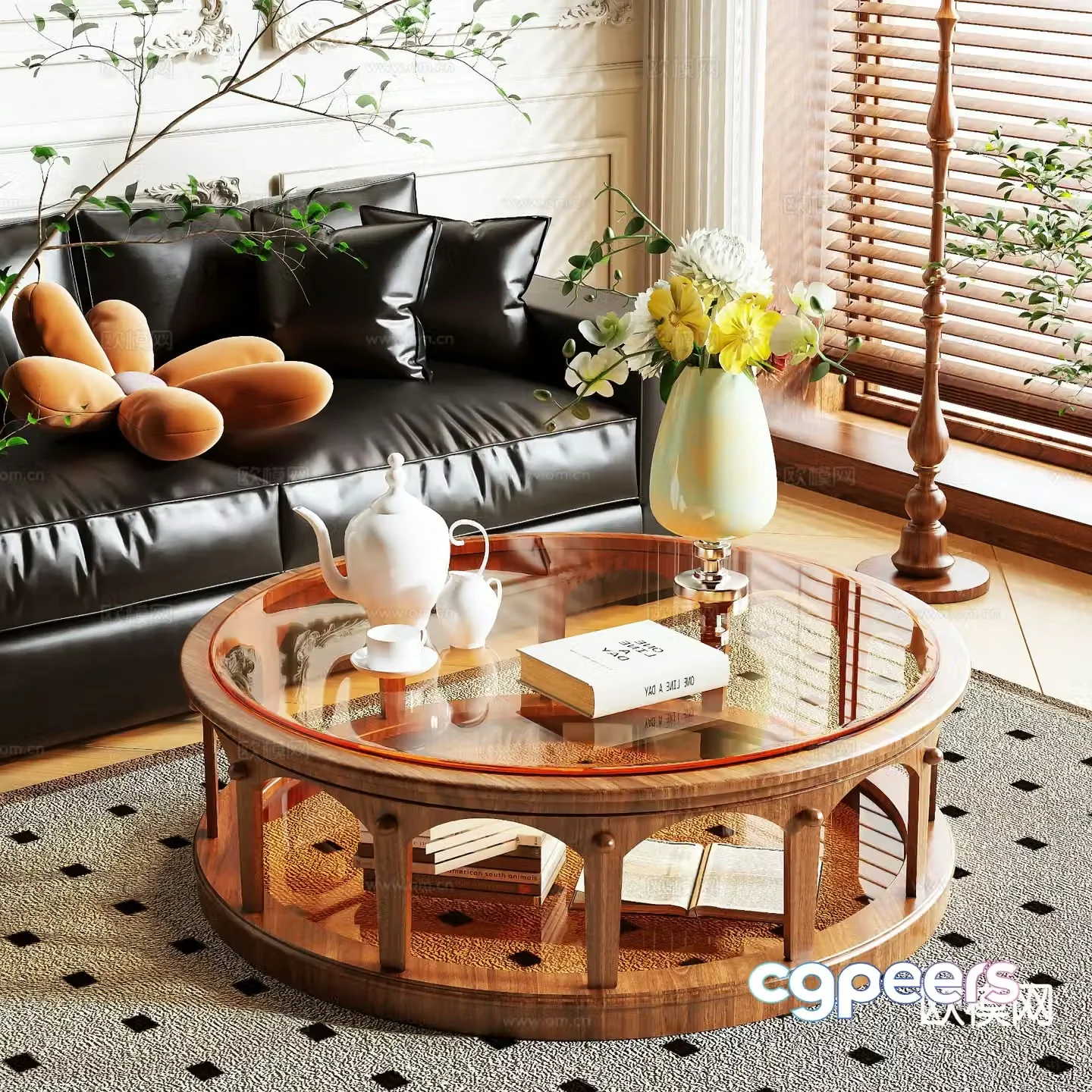New Chinese coffee table 3d model