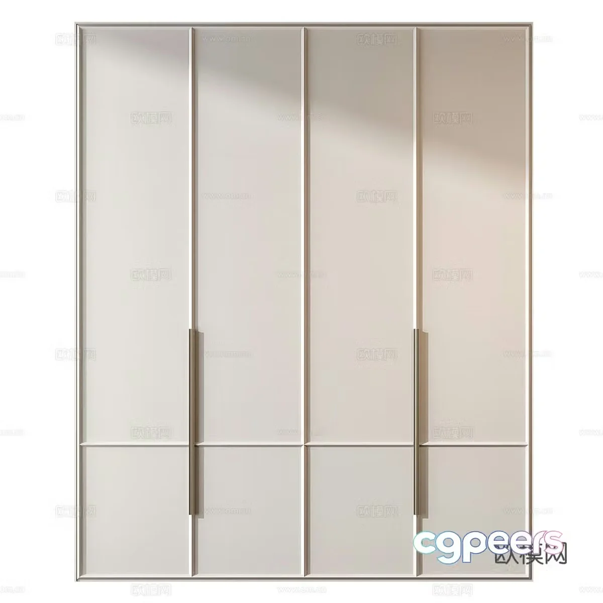 Modern minimalist wardrobe 3d model